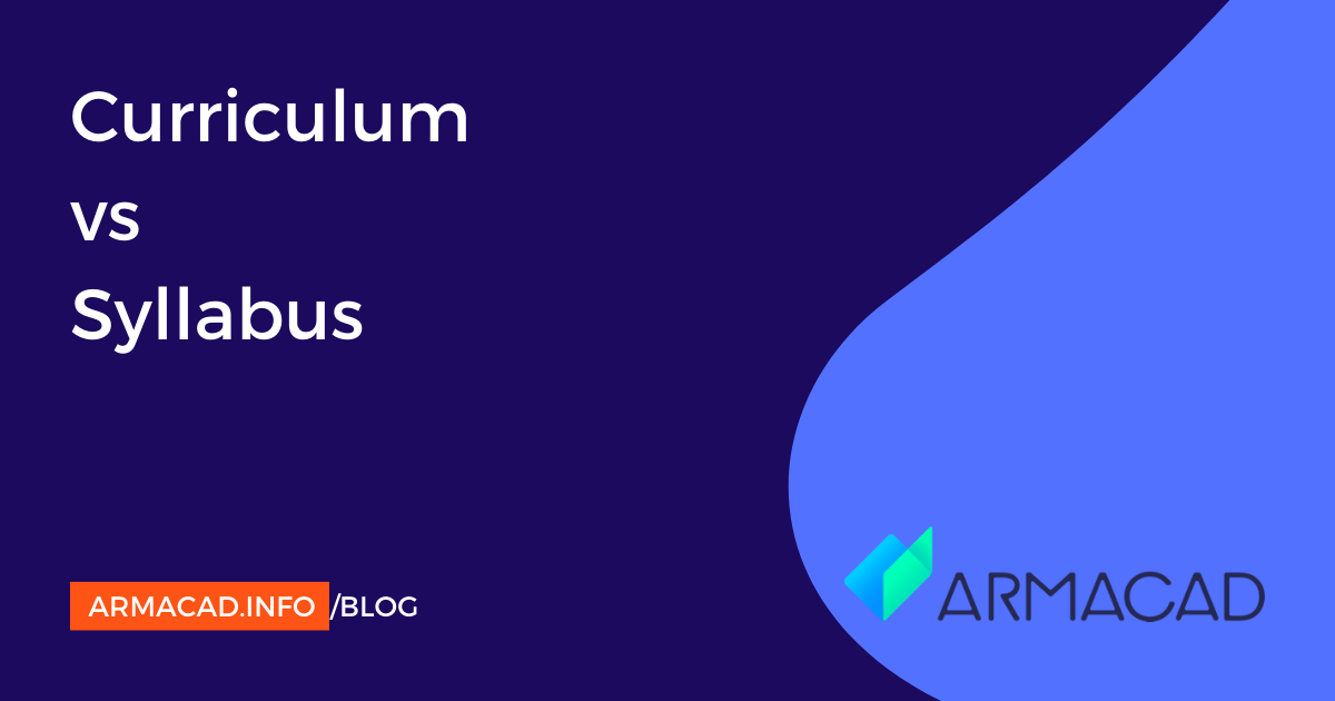 Curriculum Vs Syllabus ARMACAD Curriculum Vs Syllabus ARMACAD
